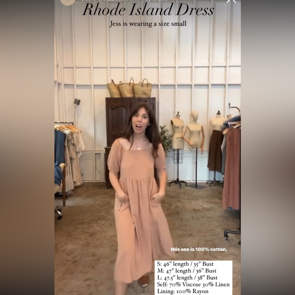 Elegant Tan Women's Dress - Picture 2 of 7